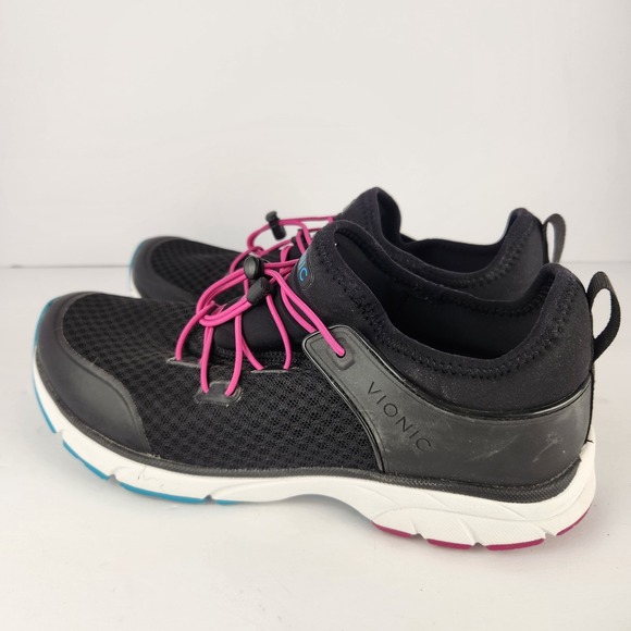 Vionic Drift London Women's Comfy Casual Sneakers Black Size 8.5 - Picture 2 of 7